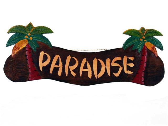 22" Paradise Palm Tree Sign